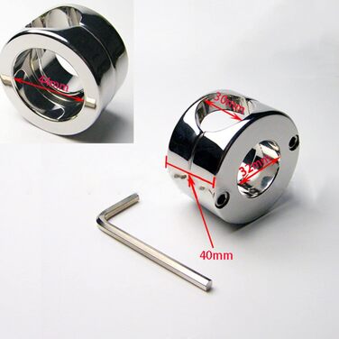 Сталевий натягувач яєчок, кільце для яєчок SeLgurFos, кільце для яєчок, кільце для статевого члена, еротичні іграшки для чоловіків (подвійний шар)