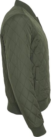Чоловіча стібана куртка Urban Classics Diamond Quilt Jacket, оливкова, розмір 4XL