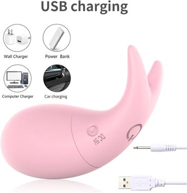 Вібратор з дистанційним керуванням через додаток, 10 режимів вібрації для жінок, портативний G-spot вібратор для пар, рожевий