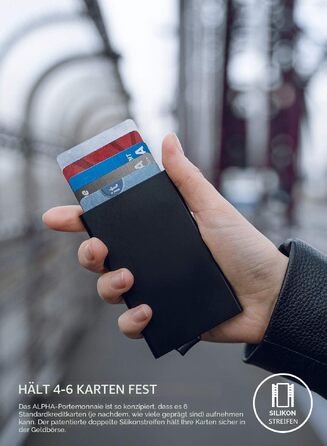 Металевий картхолдер VULKIT з RFID та NFC захистом, чоловівий гаманець для карток на 10 слотів (Колір: Midnight Green)