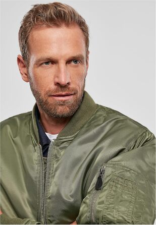 Чоловіча куртка-бомбер Brandit MA-1 Fliegerjacke, колір Olive 1, розмір XL