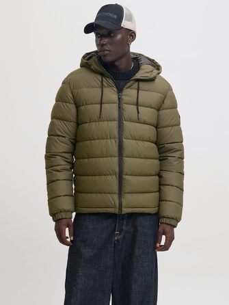 Чоловіча стібана куртка JACK & JONES (розмір L, колір Grape Leaf)