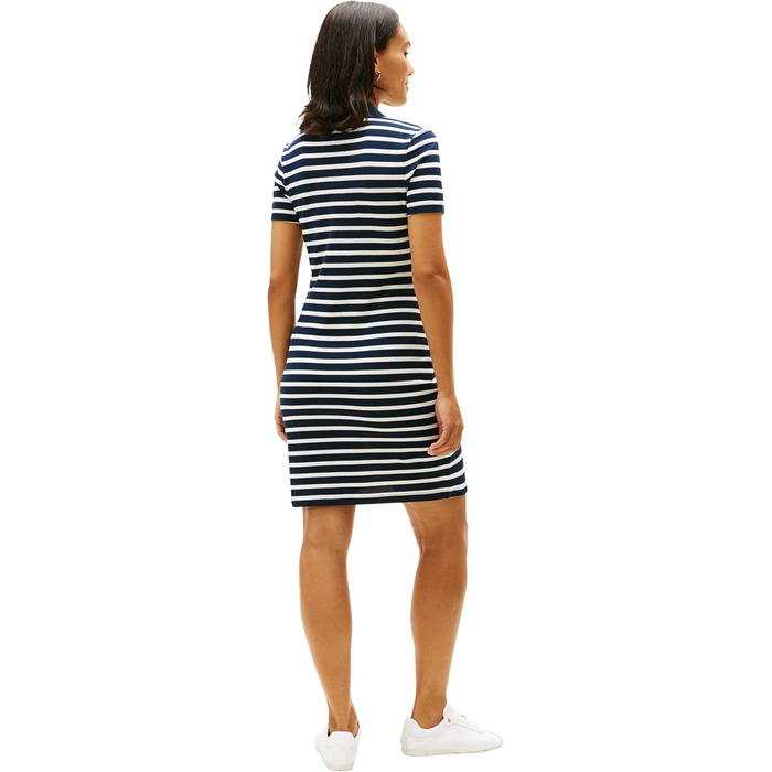 Поло Tommy Hilfiger 1985 Sim Pique, жіноче, темно-синій (Navy / Ecru), розмір XXS