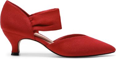 Жіночі туфлі-човники Dream Pairs з закритим носком, червоні, розмір 41.5 EU