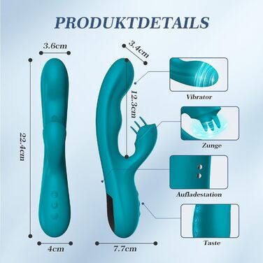 Вібратор дилда для пар, набір вібраторів для жінок G-точка, кліторальний стимулятор з 9 режимів вібрації, 23 см, сексуальні іграшки
