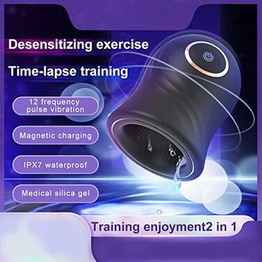 Вібратор для чоловіків LYAMais Eichelvibrator – 12 режимів, масажер для статевого члена, силіконовий статевий аксесуар