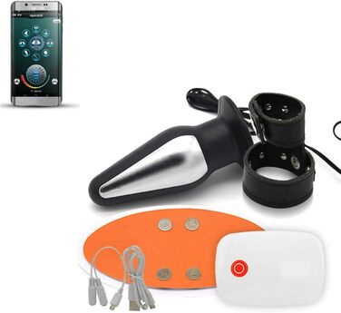 Анальний плагін з електрозбудженням, кільце для статевого члена, SM-іграшка для пар, дорослим