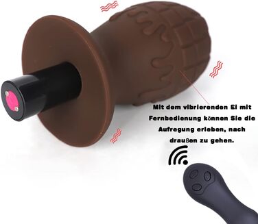 Анальний плагін NAIXBTY з силікону з вібрацією та пультом дистанційного керування для жінок та чоловіків, анальні розширювачі для початківців та досвідчених користувачів (L)