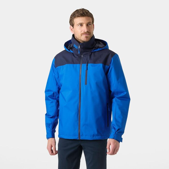 Чоловіча утеплена куртка-мідлейєр Helly Hansen Midlayer Crew Jacket 2.0 з капюшоном, водонепроникна outdoor куртка (L, Kobalt 2.0)