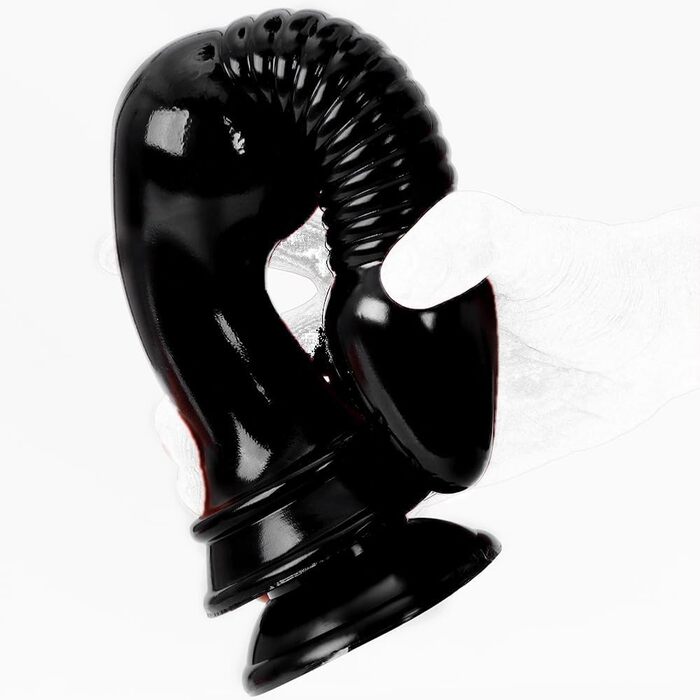 Анальний дildo Jixaxe 30 см з силікону - розширювач ануса, іграшка для стимуляції G-точки, чорний