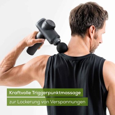 Перкусійний масажер Beurer MG 79 Massage Gun Sensitive: компактний масажний пістолет для чутливих зон, 3 насадки та 3 рівні інтенсивності