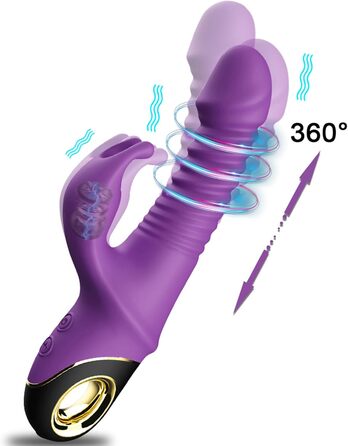Вібратор для жінок з вібрацією клітора та G-точки, анальний вібратор, секс-іграшка з 9 режимами вібрації, для пар