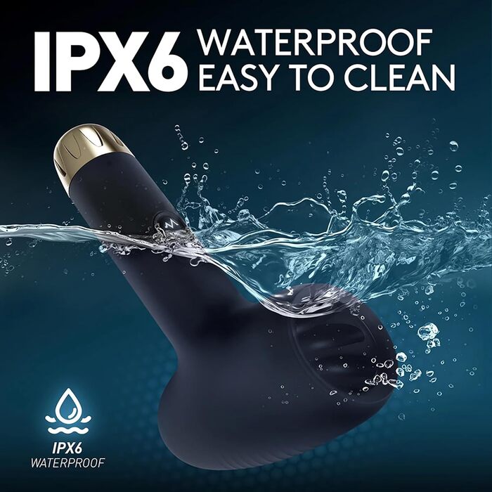 Вібратор для чоловіків HXLXW з 10 режимами вібрації, подовжувач пеніса, допомога при ерекції, керування через додаток