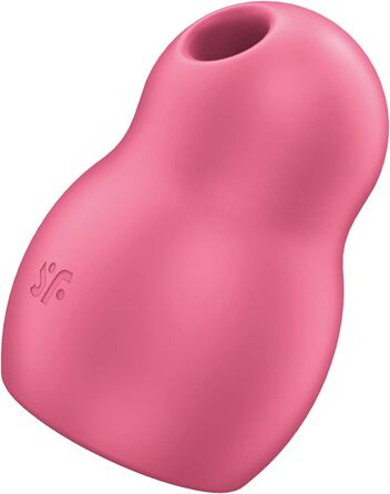 Вібратор Satisfyer Pro To Go 1 | Подвійний мотор | Компактний та перезаряджуваний | Водостійкий (IPX7) | Вібратор-імпульсна хвиля червоного кольору | Інтимна іграшка для жінок, універсальний розмір