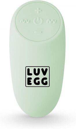 Вібраційний масажер LUV EGG з пультом дистанційного керування - для пар та новачків. 10 режимів, водонепроникний, перезаряджається, зелено-блакитний