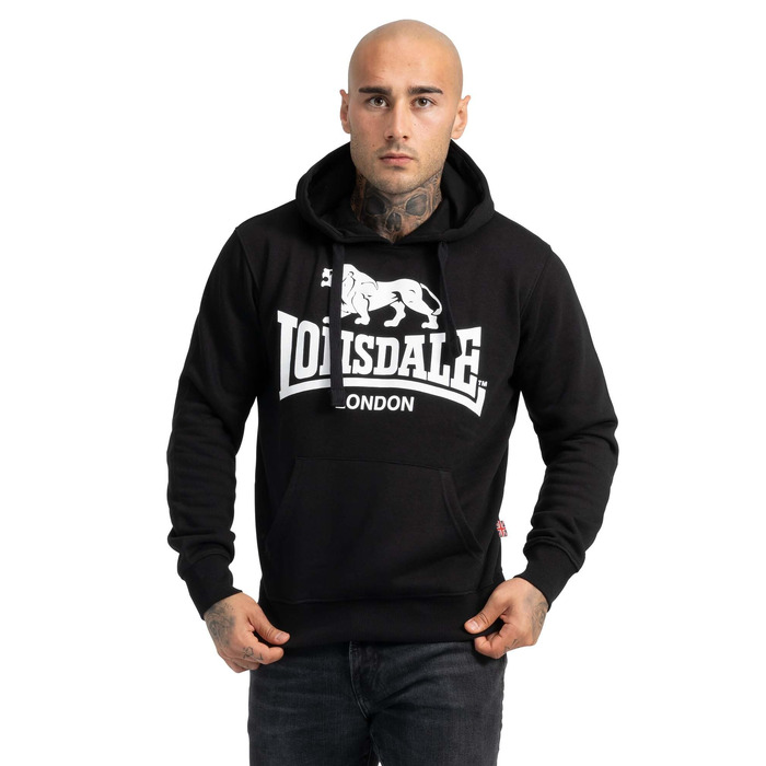Чоловіче худі Lonsdale приталеного крою для спорту та відпочинку, чорне, розмір XL