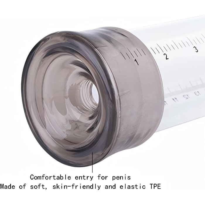 Пумпа для збільшення пеніса з манометром. Ручна пумпа для тренування ерекції з 6 кільцями. Іграшка для чоловіків.