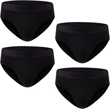 Боксерки чоловічі Hunter & Hawks, 4 шт. в упаковці, розмір S-6XL, м'які, антибактеріальні, дихаючі, чорні