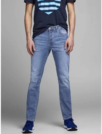 Чоловічі джинси Slim Fit Jack & Jones JJIGLENN JJORIGINAL CB 816 NOOS, синій денім, 32W / 32L