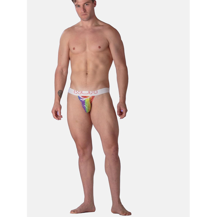 Танга чоловіча WOH G-String Jockstrap з принтом, сексуальна білизна для чоловіків, ідеальна посадка, для повсякденного носіння та особливих випадків