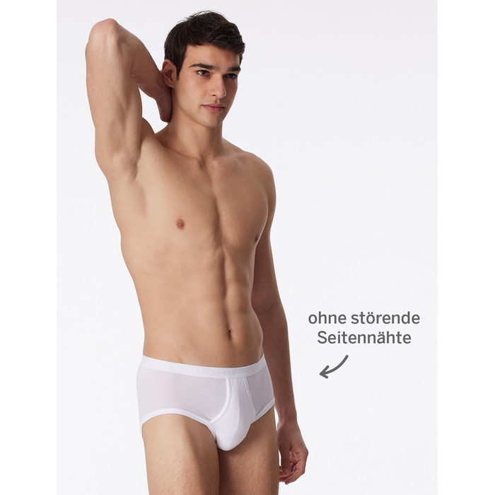 Труси чоловічі Schiesser 2 шт. Sportslip з вирізом, Original Feinripp, XXL, чорний