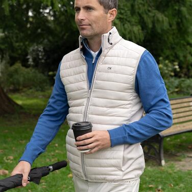 Чоловічий гібридний утеплений жилет Cavin Kein Bodywarmer, розмір 5XL, сріблясто-чорний