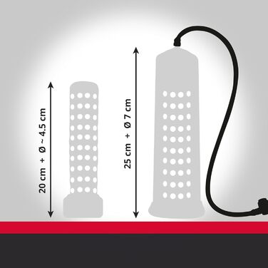 You2Toys Mister Boner - вібруючий насос для потенції, вакуумна помпа з висувним вібро-яйцем та силіконовою манжетою, чорний/прозорий (24 см)