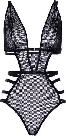 Комплект спідньої білизни Leg Avenue з мереживом, чорний