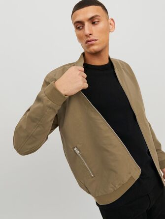 Чоловіча куртка-бомбер JACK & JONES Blousonjacke, колір Dusty Olive, розмір S