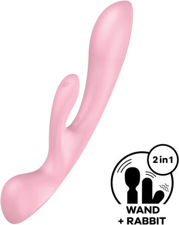Вібратор для жінок Satisfyer Triple Oh G-Punkt з 3 моторами | Гінекологічний вібратор | Водостійкий (IPX7) | 20 режимів | Рожевий