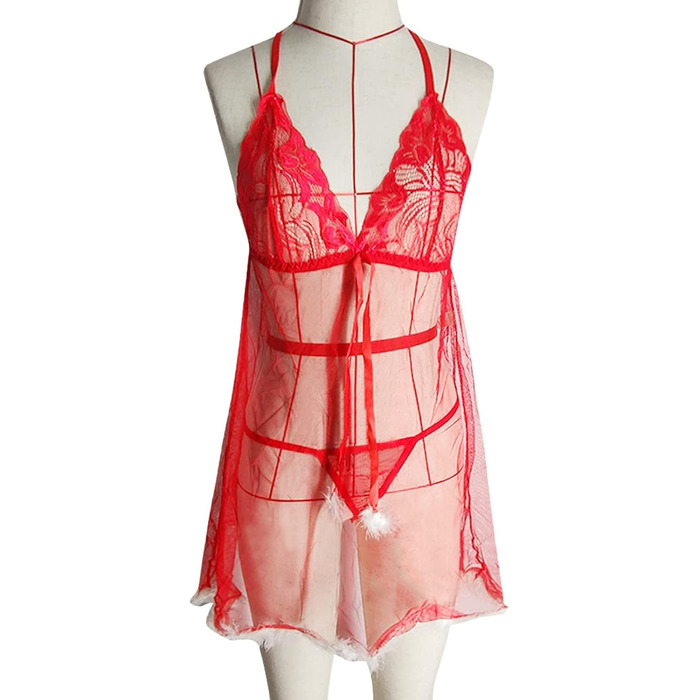 Жіноча святкова білизна: боді, піжама, нічна сорочка, боді Babydoll, святкова білизна на День Святого Валентина, Різдво. XL