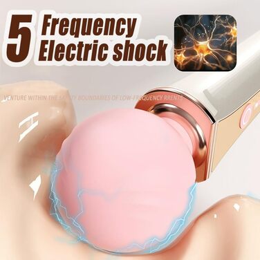 Вібратор Guspiun Stromschlag AV для жінок: 10 режимів вібрації, 5 рівнів електрошоку, стимулятор клітора та грудей, набір для пар