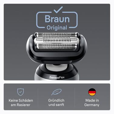 Запасна бритва-головка Braun Scherkopf 54B для електробритв Series 6 (S5), чорна, оригінальна запчастина