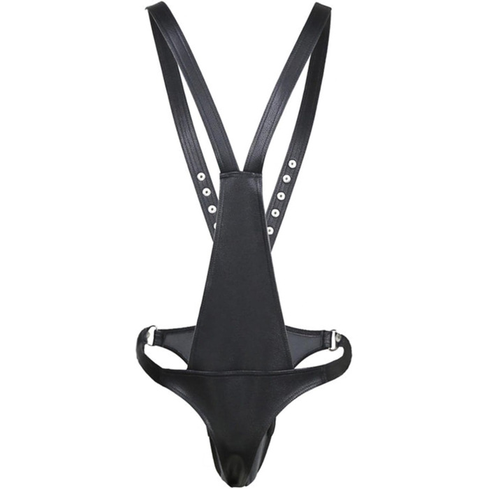 Штани з еластичною шкіряною вставкою для чоловіків, сексуальний стиль, костюми для стрип-танцю, обтислі штани, комбінезон