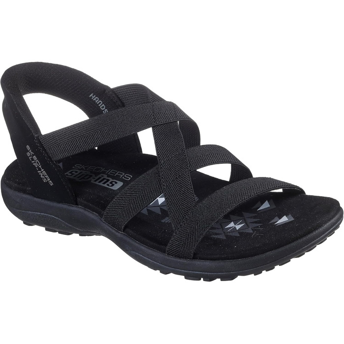 Жіночі сандалії Skechers Reggae Slim Stretch Flex Hands Free Slip-Ins, чорні, розмір 39 EU