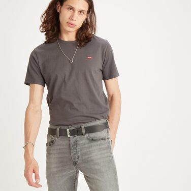 Чоловічий шкіряний ремінь Levi's Free Regular Black, 120 см
