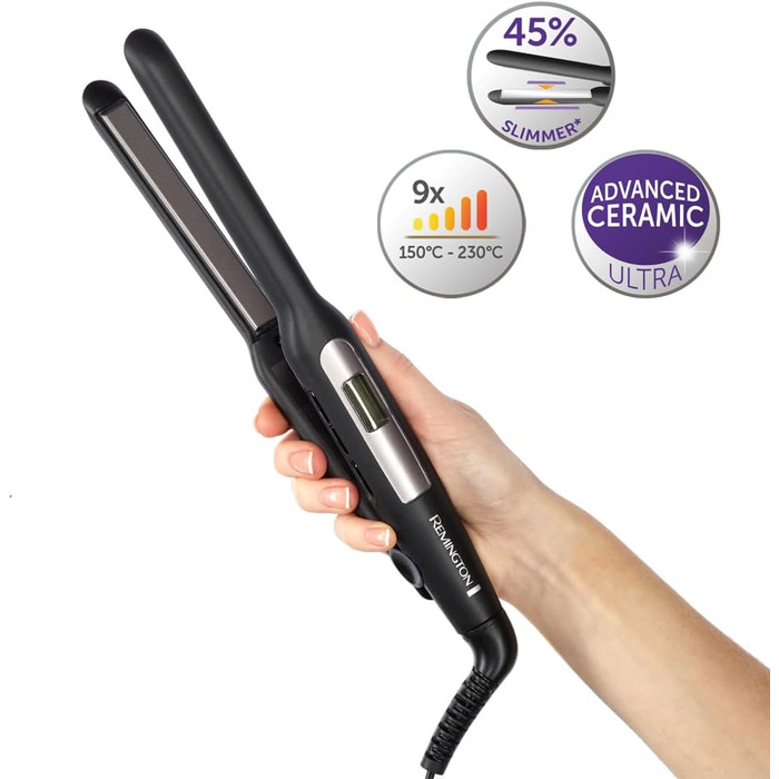 Випрямляч для волосся Remington Ceramic Straight S3500 з керамічним турмаліновим покриттям, чорний