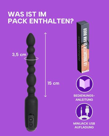 Анальний вібратор MySecretCase Analplug з пультом, 10 режимів, USB-зарядка, для чоловіків та жінок - розширювач для анального задоволення