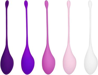 Набір для тренування м'язів тазового дна EIS Liebeskugeln | 5 шт. | Силікон | З гумкою | 30-114г