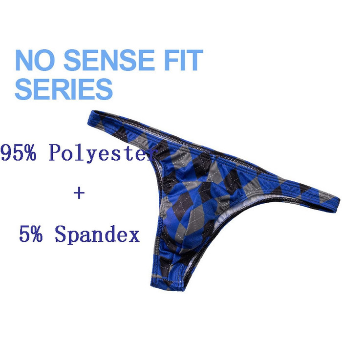 Сліпекси чоловічі Faringoto, принт, Eisseide, дихаючі, бікіні, G-String, XL, 5 пар