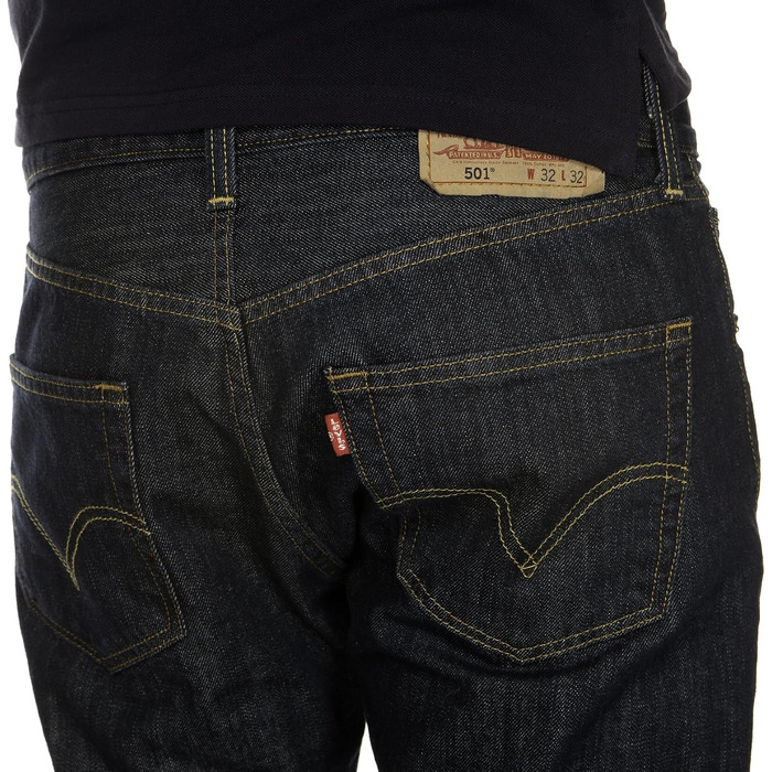 Чоловічі джинси Levi's 501 Original Straight Fit, сині (Marlon 0162), розмір 36W/34L