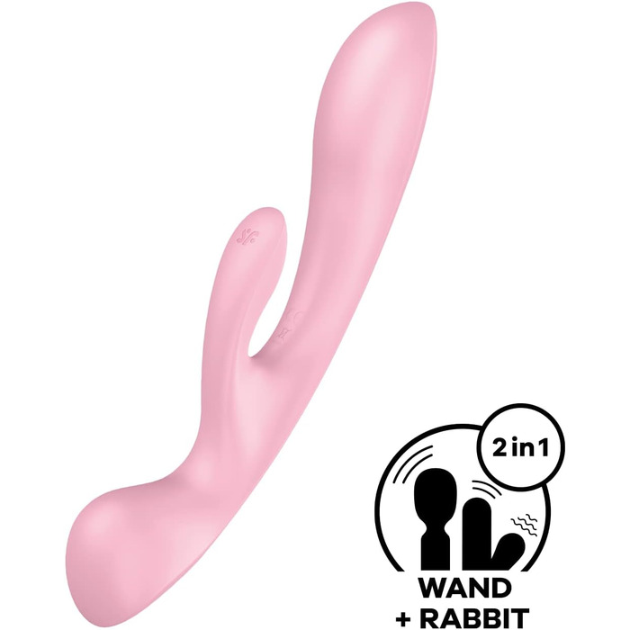 Вібратор для жінок Satisfyer Triple Oh G-Punkt з 3 моторами | Гінекологічний вібратор | Водостійкий (IPX7) | 20 режимів | Рожевий