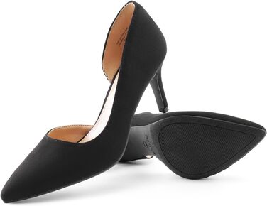Жіночі туфлі-човники на шпильці DREAM PAIRS, чорний замша, розмір 39 EU