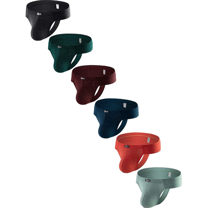 Танга чоловічі iKingsky 6 шт. сексуальні бразильські шорти з низькою талією, труси-срінг