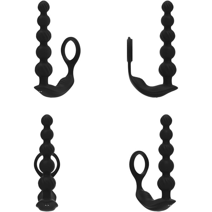 Анальні вібратори для чоловіків NAIXBTY з простатичним масажером, кільцем для пеніса та анальними кульками. 10 режимів вібрації, Butt Plug, секс-іграшки для чоловіків