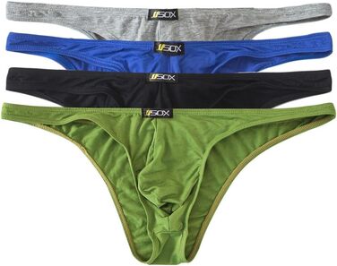 Чоловіча труси QiaTi: танга, сліпи, боксери (8 шт. в упаковці) - M