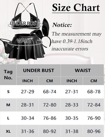 Сукня з екошкіри Auing для жінок, комплект нижньої білизни, костюм зайчика - чорний, XL
