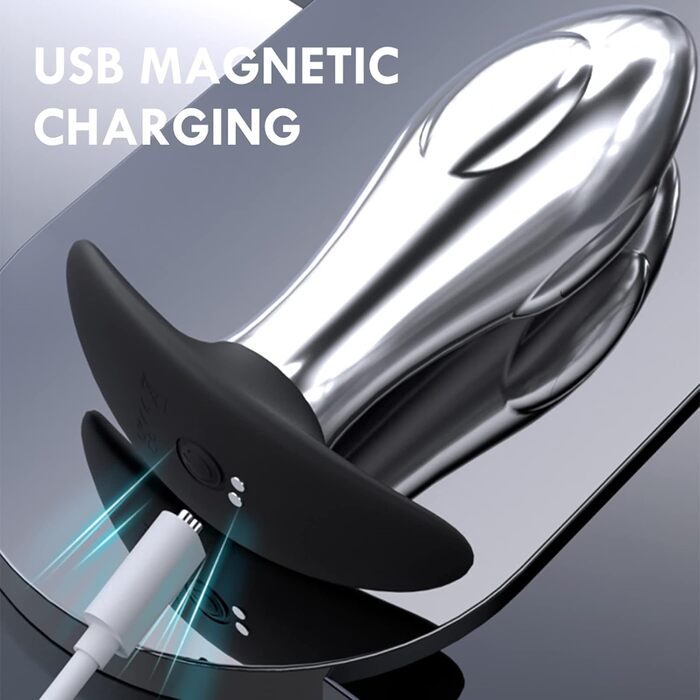 Вібратор ануса YcsLust з металу, дистанційне керування, 10 швидкостей, для жінок/чоловіків/пар, портативний