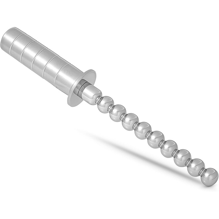 Анальний плагін з нержавіючої сталі з 12 кулями - унісекс, для дорослих