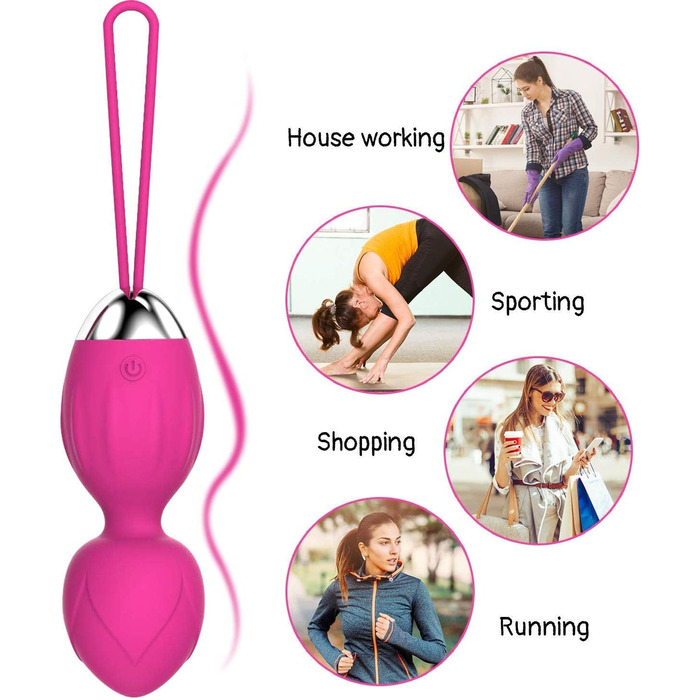 Тренувальні кулі для вагіни Beckenboden (Кегель) - рожеві. Для зміцнення м'язів та реабілітації.